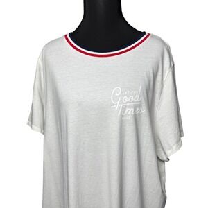 Old Navy Graphic T Shirt‎ Let the Good Times Roll Classic Streetwear Cotton XXL